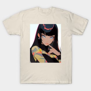 Anime Girl - Lu - AI T-Shirt